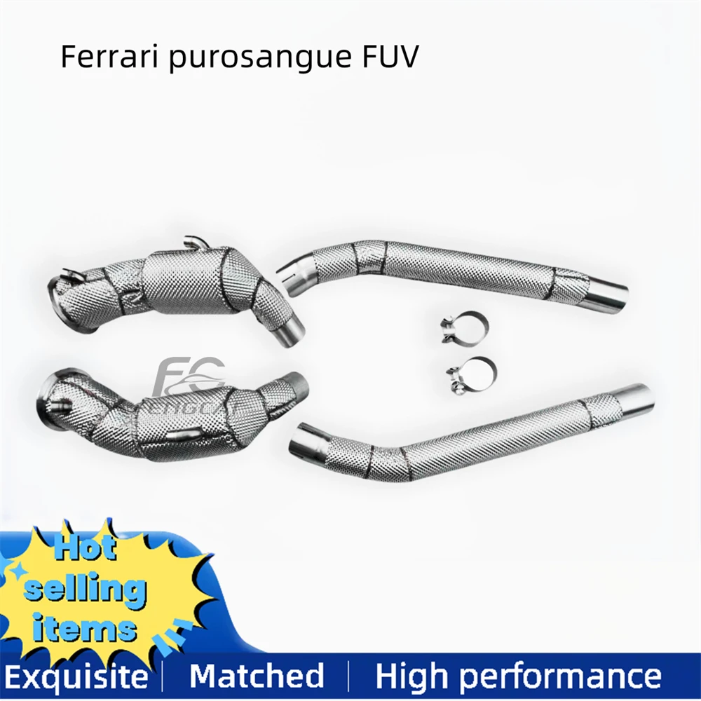 

High-performance stainless steel exhaust drain pipe for Ferrari purosangue FUV exhaust system power upgrade Factory shipment