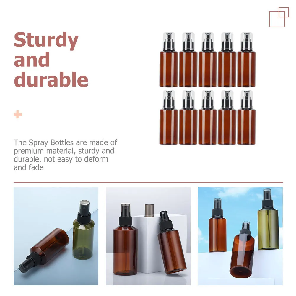 10 個スプレーミストボトルファインミストサブボトル旅行用詰め替えポータブル空の香水ボトル多機能ペット