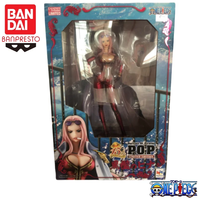 

In Stock Bandai Original Pop One Piece Hina Action Figure Model Doll Brand New Boxed Anime Characters Toys Model Garage