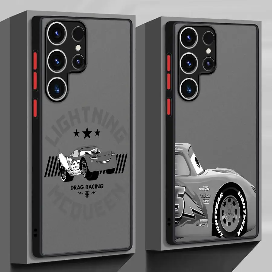 Мягкий чехол для Samsung Galaxy S23 Ultra S25 Edge S20 S24 FE S9 S21 S10 S22 Plus с логотипом Disney Cars