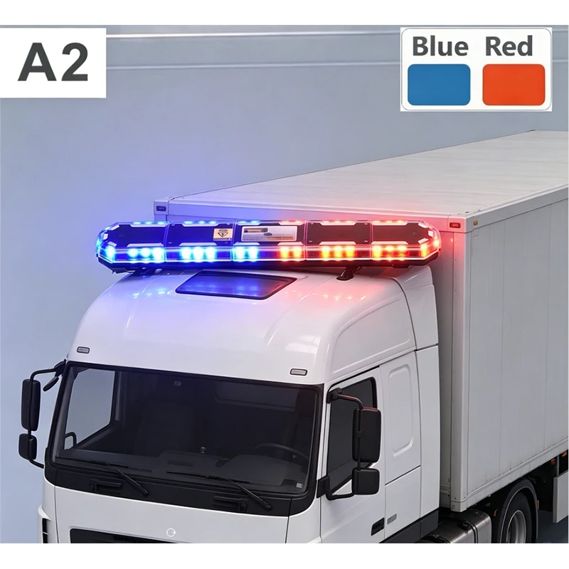 Luces de Advertencia LED Rojas/Azules/Amarillas RC 1/14, Luz de Techo para Camiones de Ingeniería, para Camiones Tamiya, SCANIA, VOLVO, Tripper, Piezas de Bricolaje