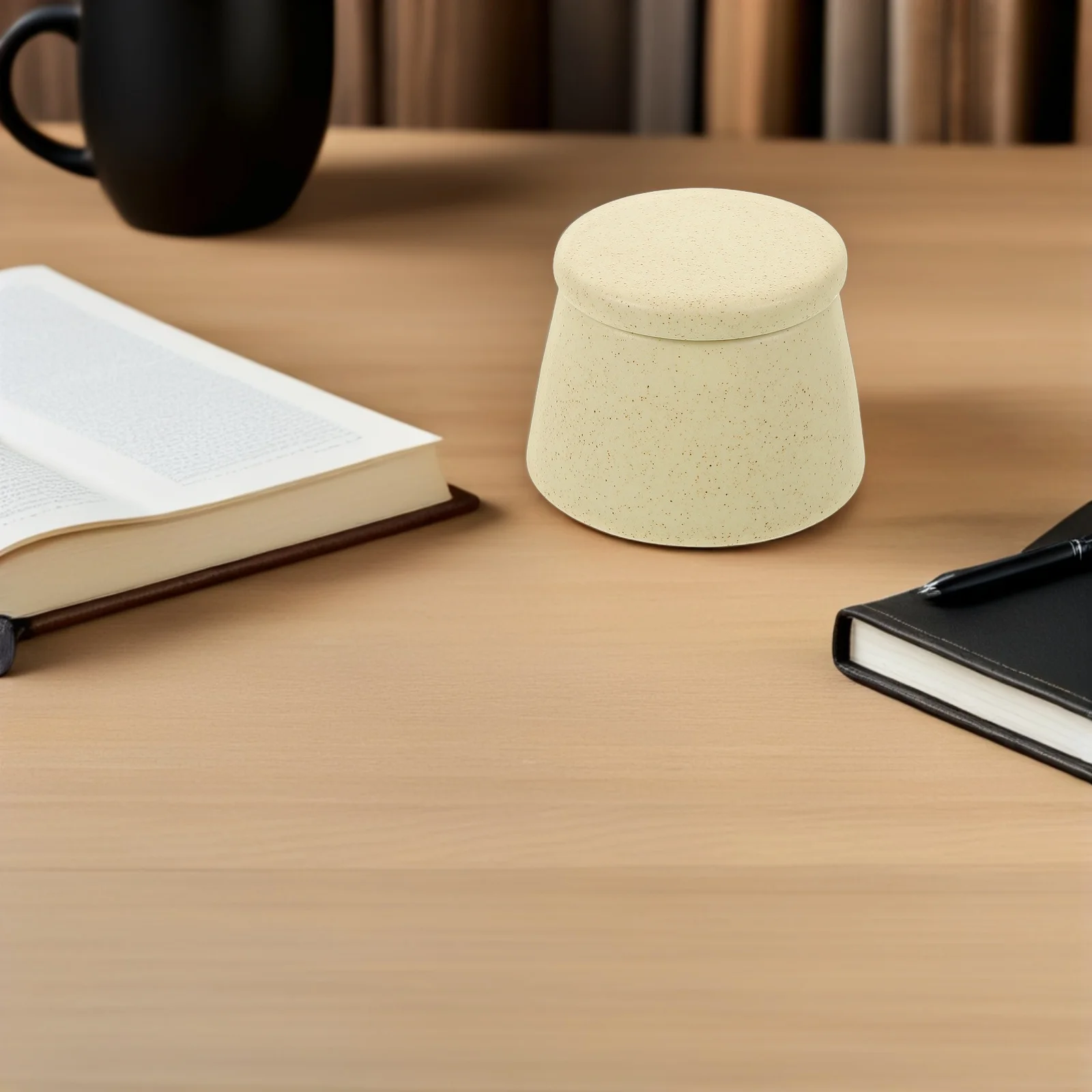 Ceramic Nail Brush Washing Cup Japanese Style High Sealing Lid Acrylic Liquid Holder Manicure Bowl Nail Art Tools Glitter Pen