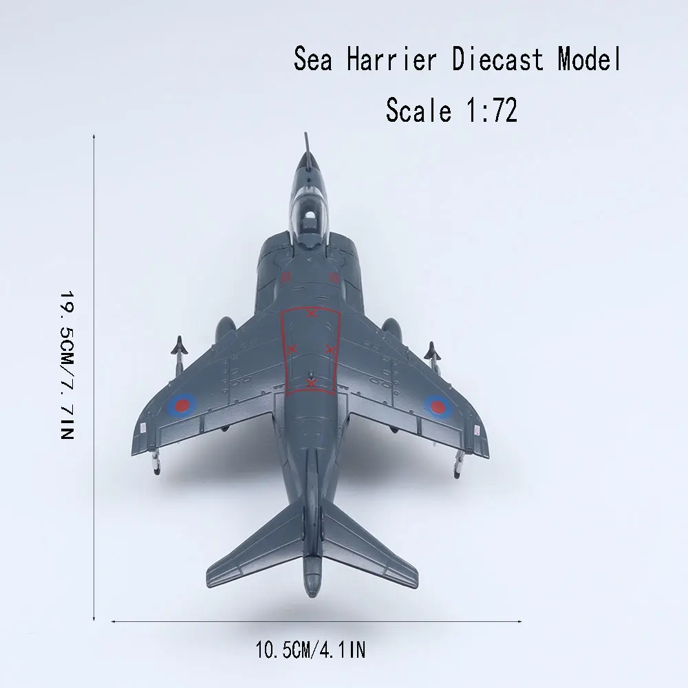 1/72 مقياس البحر هارير يموت الصب طائرة نموذج معدني للهدايا