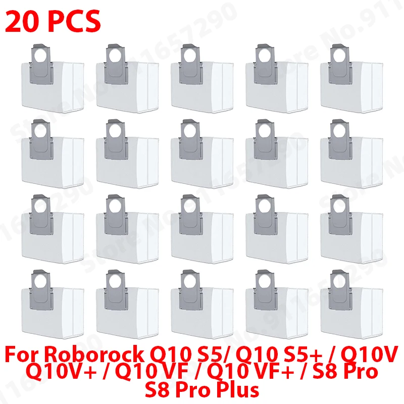 Compatibel met (Roborock Q10 X5 / Q10 PF / Q10P / Q8 Max Pro Plus) onderdelen: hoofdborstel, zijborstel, stofzak, mop, filter, accessoires