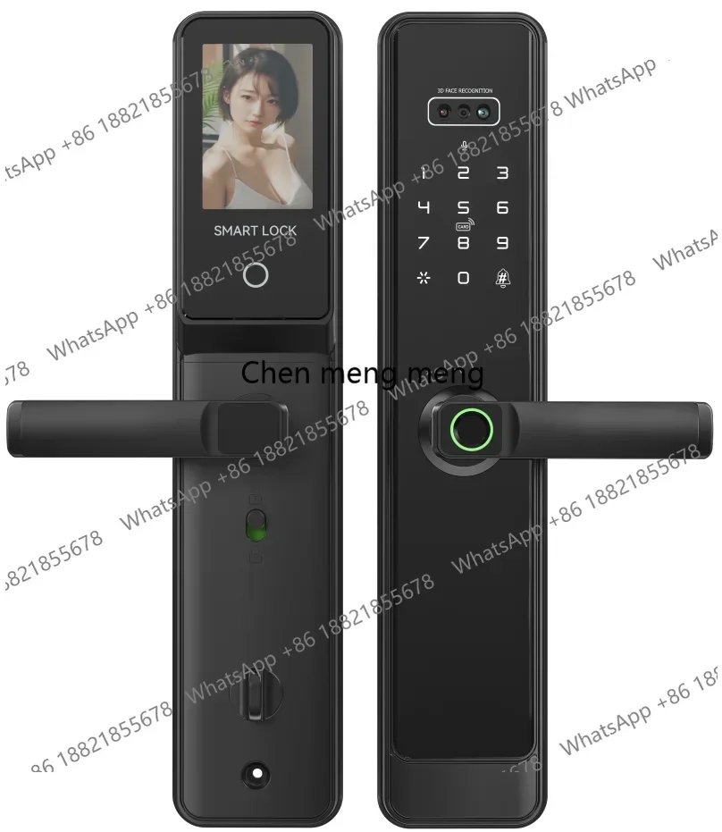 

Smartier Tuya Smart Digital Video Intercom Door Lock with 3D Face Biometric Palm Vein Fingerprint Recognition for Wood Door