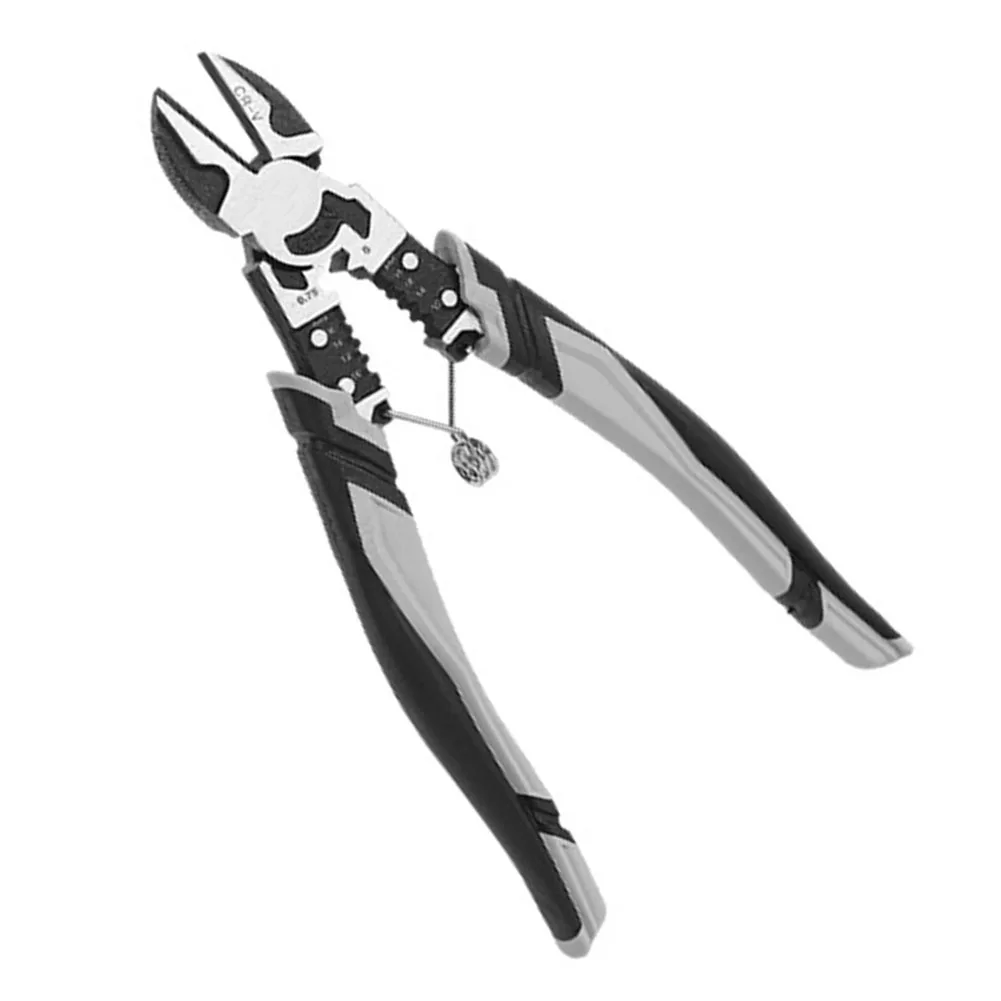 

1 шт. Кусачки для зачистки проводов с антикоррозийным покрытием, складные, с функцией проверки напряжения, для зачистки и обжима кабелей, инструмент для работы с проводами