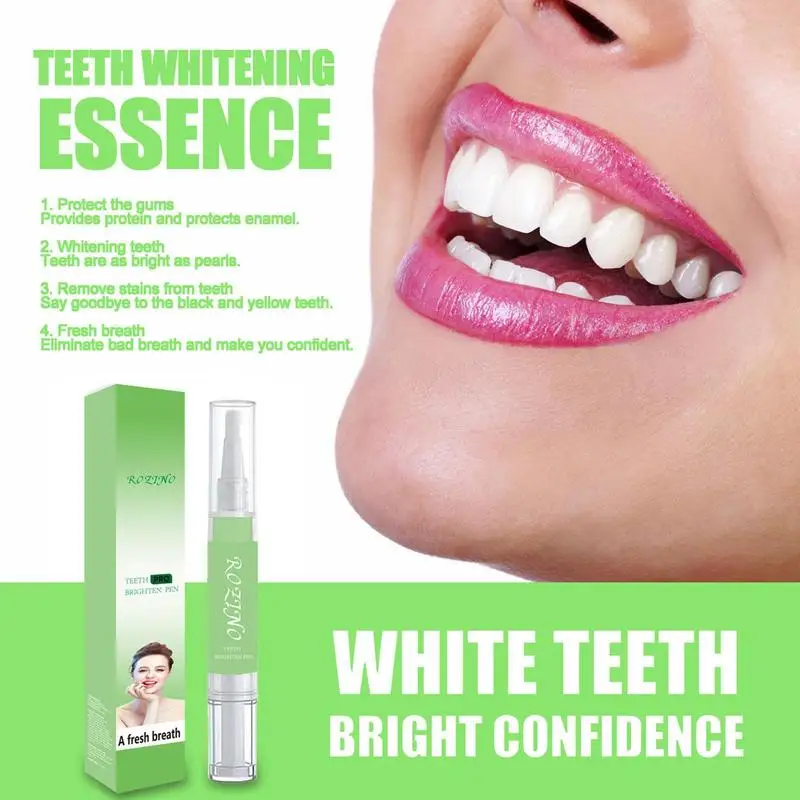 

34Tooth Bleaching Pen Teeth Stain Remover Color Corrector No Sensitivity Lightening Gel Fast & Effective Portable Tooth Whitener