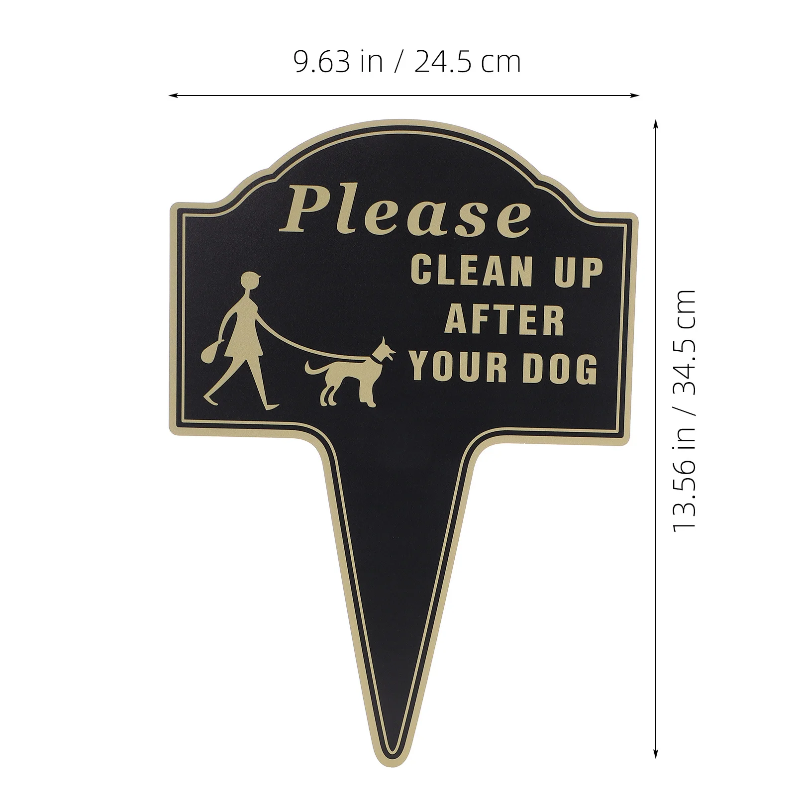 

Durable Aluminium Please Clean Up After Your Dog Sign Vintage Yard Decor No Fading Garden Stake Clean Up After Your Dog Signs