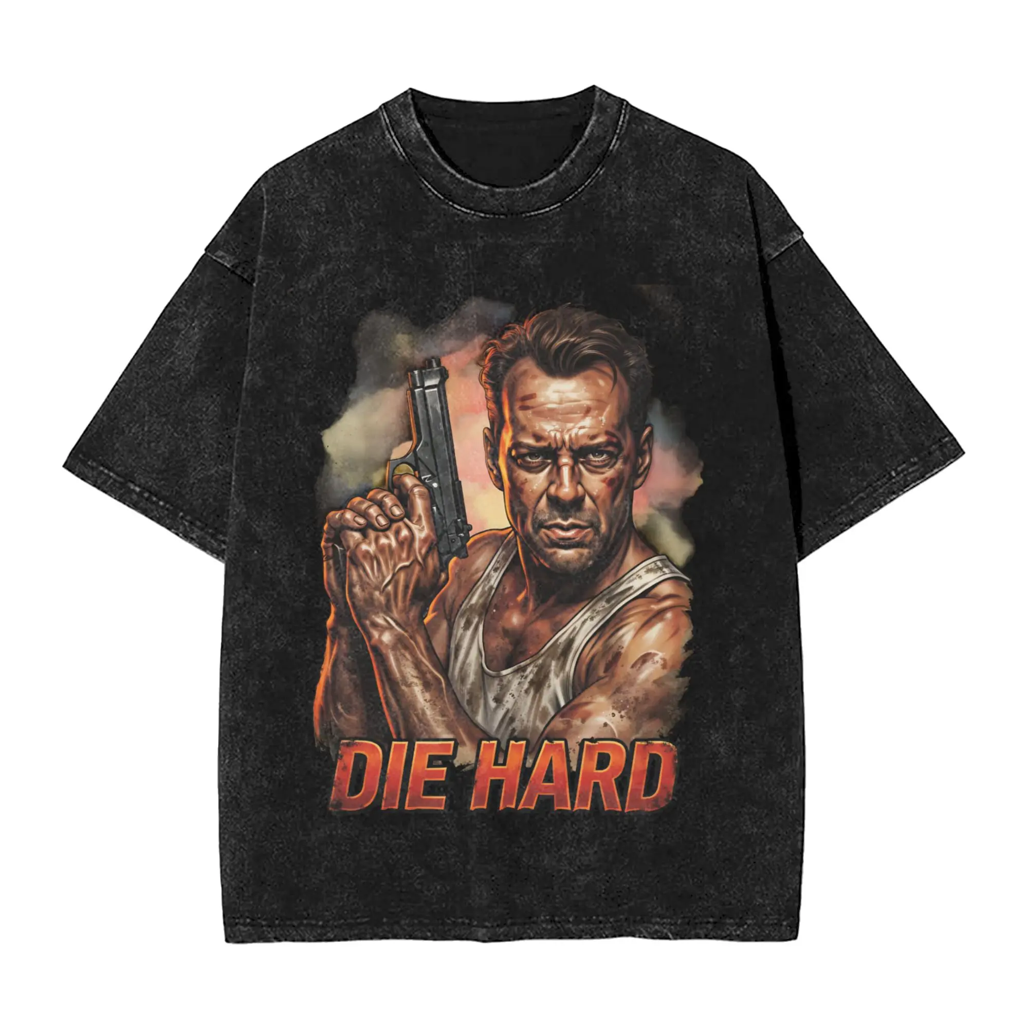 YIPPEE KI YAY  T-Shirt Summer Die Hard Streetwear T-Shirts Casual Hip Hop Tshirt For Couple Short Sleeve Pattern Top Tees