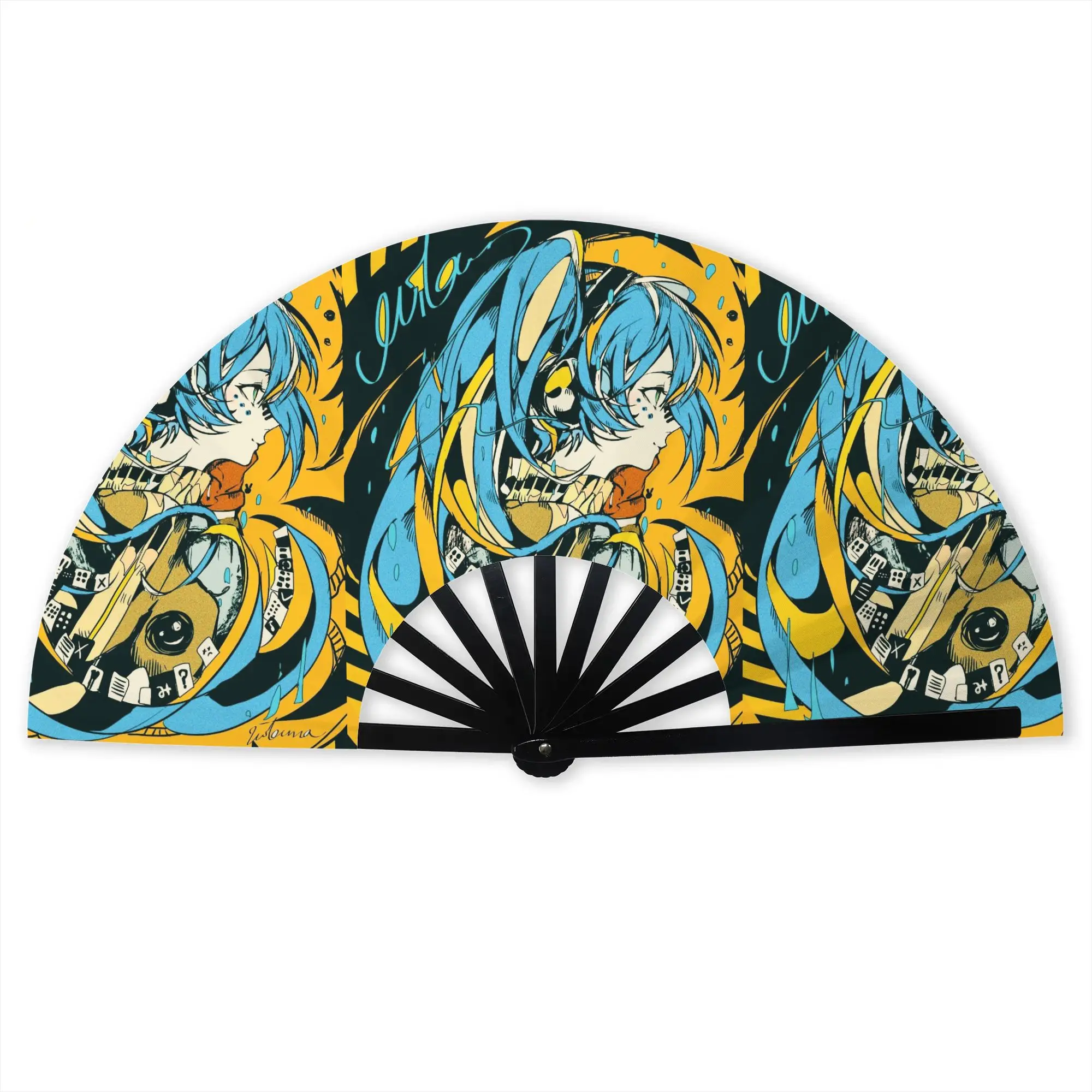 ventilador-portatil-de-bolso-hatsune-miku-ventilador-dobravel-de-poliester-para-camping-anime-e-danca-chinesa-leve-e-refrescante