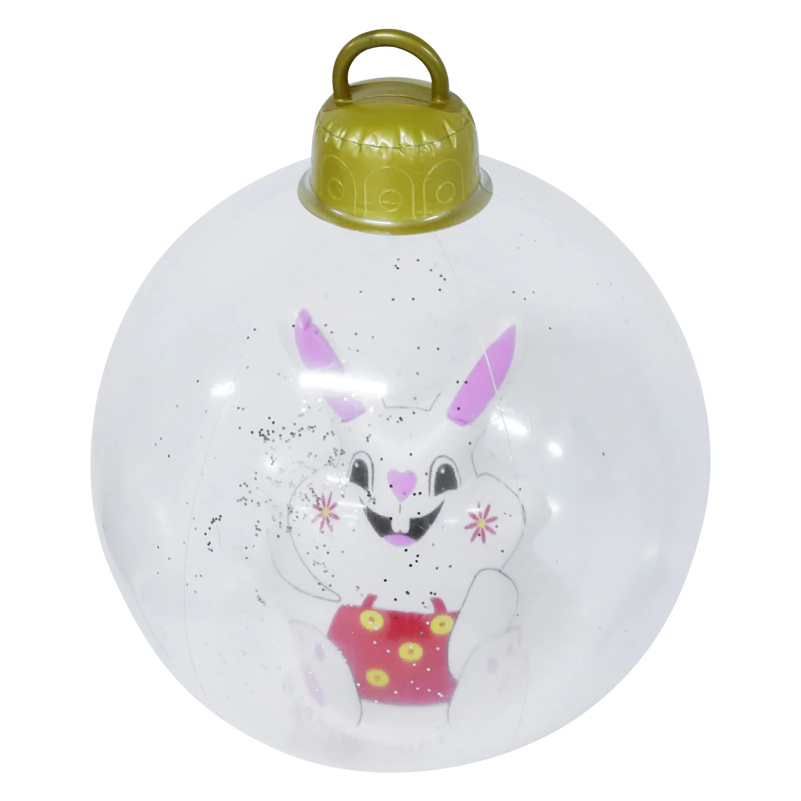 

Inflatable Rabbit Ball Easter Decorations PVC Outdoor Party Blow Up Ornaments Garden Easter Decorative Accessories