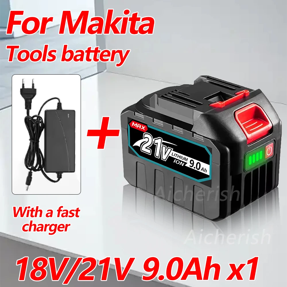 Batería recargable de iones de litio de 21V MAX, 928VF, 9000mah, BL1430B BL1830B BL1850B para batería de repuesto de herramientas Makita de 21V