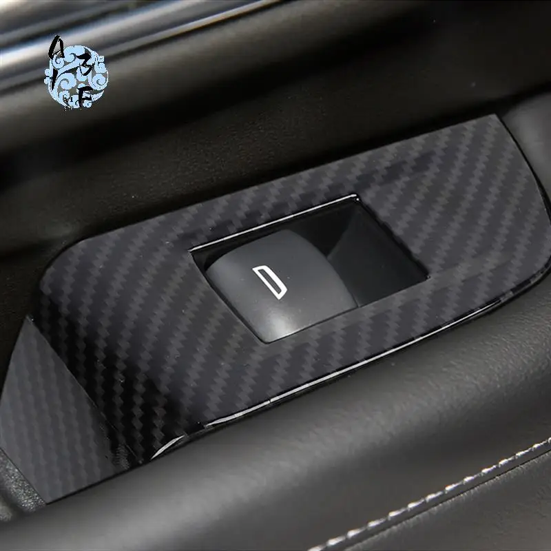 

A13F-Car Window Lift Switch Panel Cover Trim For Chevy Suburban 2020-2023 Tahoe GMC Yukon 2021-2023 Spare Parts - ABS Carbon Fib