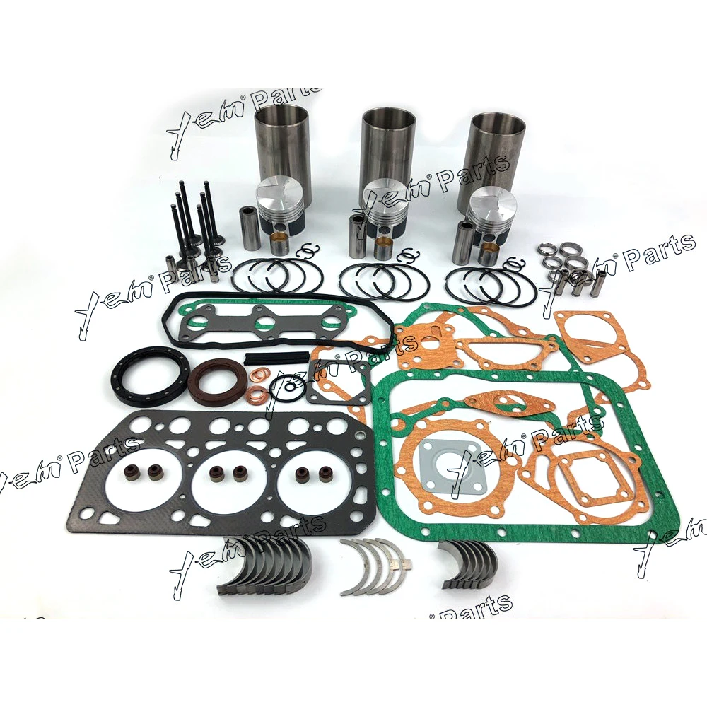 

For Mitsubishi engine K3D Liner kit piston piston ring cylinder liner full gasket set bearings valve guide seat