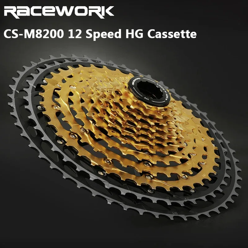 كاسيت MTB ذو 12 سرعة 11-45T / 11-51T عجلة حرة HG خفيفة للغاية لدراجات الجبال والحصى 12S Sprocket M8200
