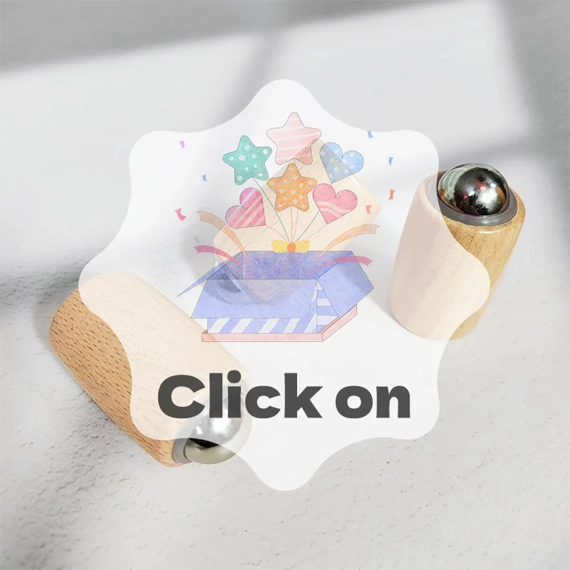 Houten gezichtsmassage Roller Iron Ball Massage Tools Mini draagbare gezichtsmassager Huidverzorgingshulpmiddelen Gemakkelijk schoon te maken en te gebruiken