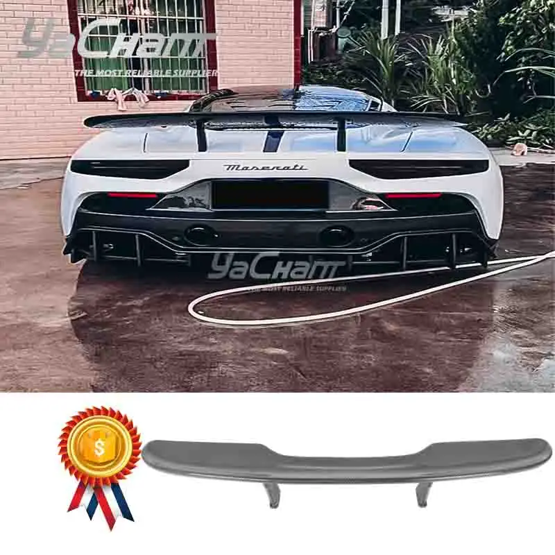 Car-Styling Dry Carbon DCF GT Wing Fit For 2020-2023 Maserati MC20 SD Style GT Spoiler