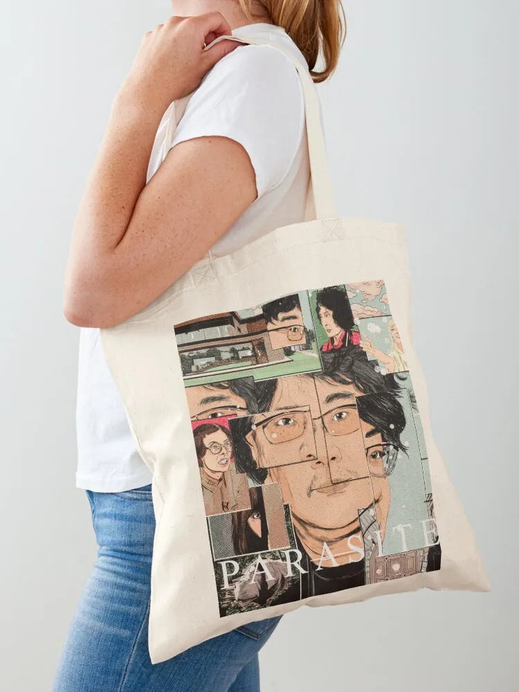 Parasite Movie Tote Bag canvas shopping bag shopping bag logo shopping cart bags Canvas Tote