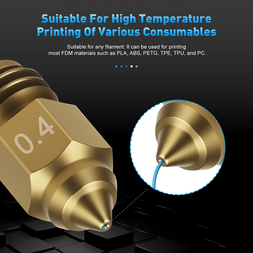Für Creality Ender 5 Max Düse Messing Gehärteter Stahl Düsen 0,4mm 0,6mm 0,8mm Für Ender-5 Max 3D-Drucker Zubehör – Detail 3