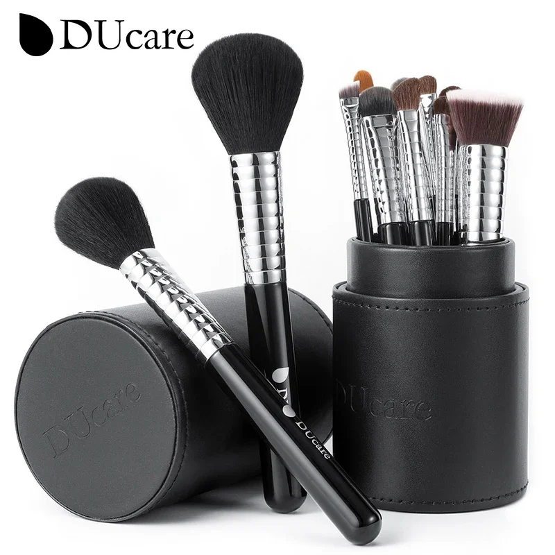 Ducare Makeup Brushes 11Pcs Professional Makeup Brush Set Foundation Powder Blush Eyeshadow Eyebrow Blending Brushes with Holder