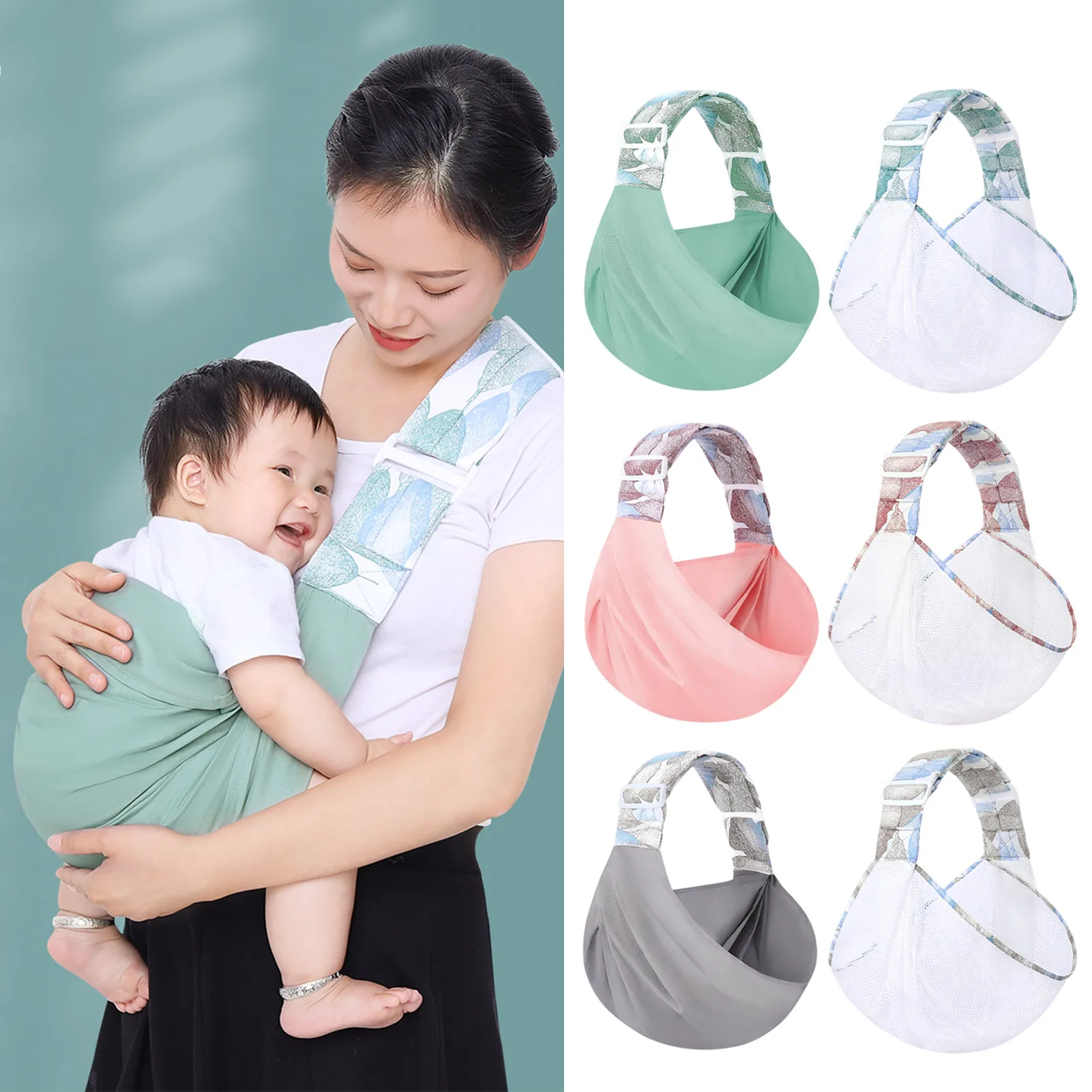 3-in-1 Baby Sling Carrier Hand-Free Adjustable Moisture Wicking And Breathable Infant Kangaroo Bag For Newborn Outdoor Accessory