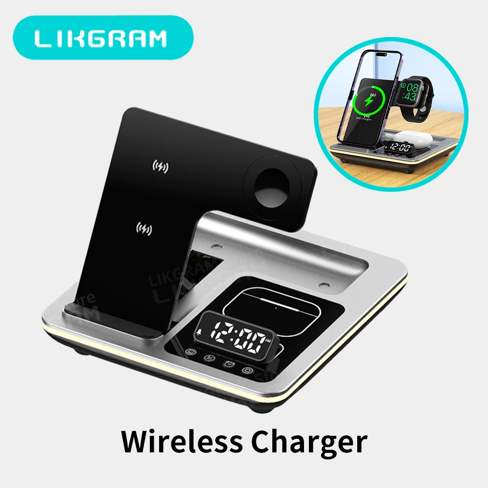 

LIKGRAM Wireless Charger for iPhone 12-16 Apple Watch AirPods 3-4(not for Airpods 2)93