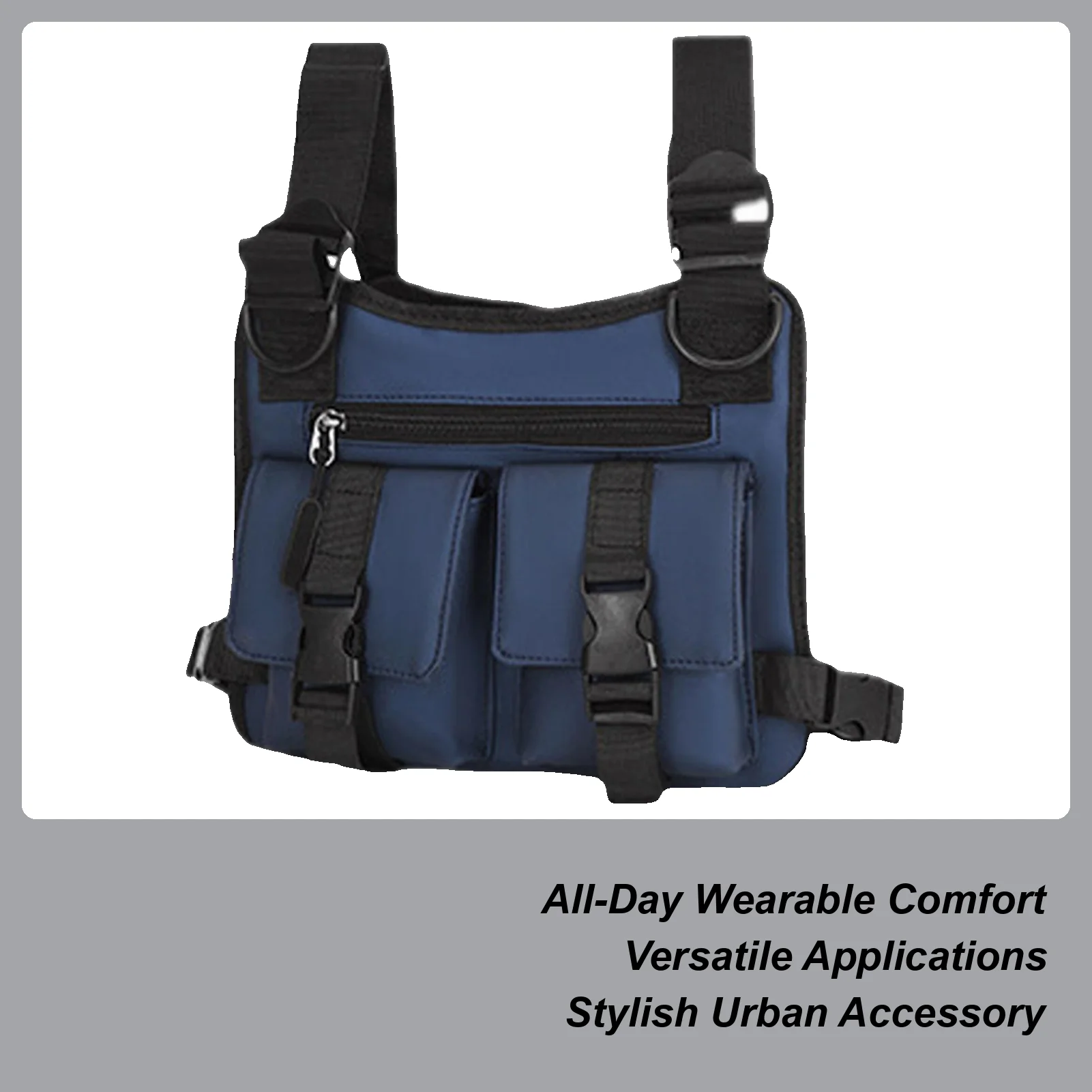 

Скрытая сумка для переноски для мужчин, легкая походная нагрудная сумка для багажа и дорожного снаряжения для фитнеса, езды на велосипеде, кемпинга, горной прогулки