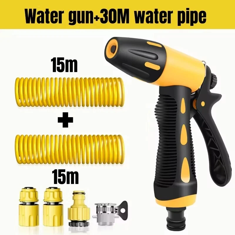 Telescopic Water Pipe with High-pressure Nozzle Car Washing Tool Set Extension Hose Water Hose for Pressure Cleaner