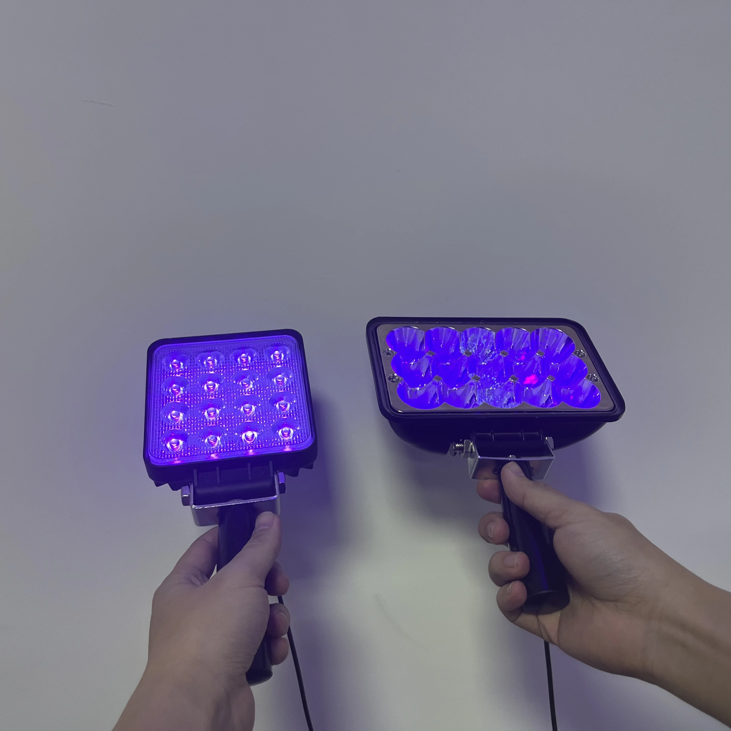 Led الضوء الأرجواني 36nm 39nm 40nm مقبض الأشعة فوق البنفسجية علاج مصباح كريستال قطرة الغراء الراتنج طلاء حبر لوحة لاصقة بدون ظل الطباعة