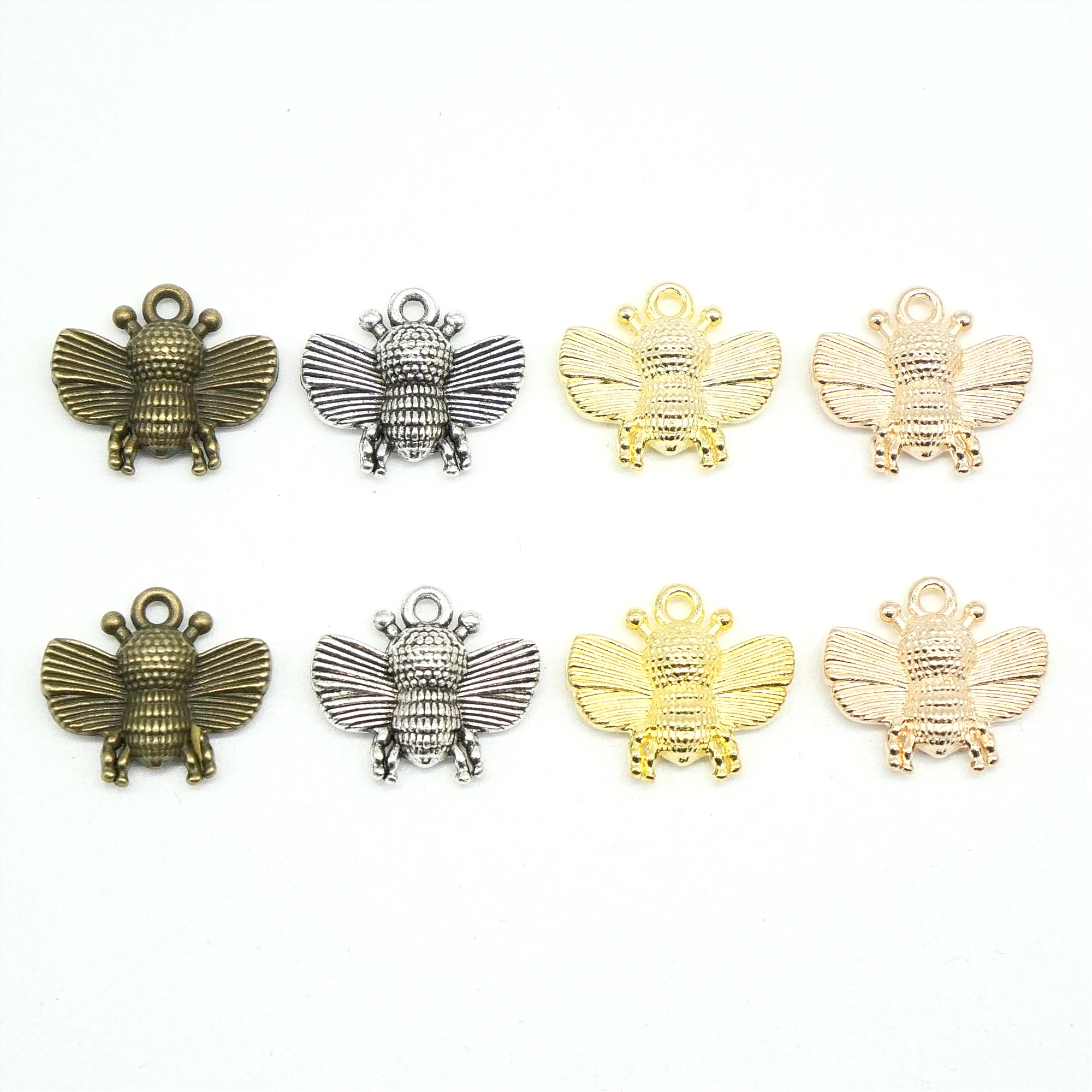 25 Pcs Cute Honeybee Charms 16X14mm Pendants Fit Jewelry Making Diy Handmade Jewelry