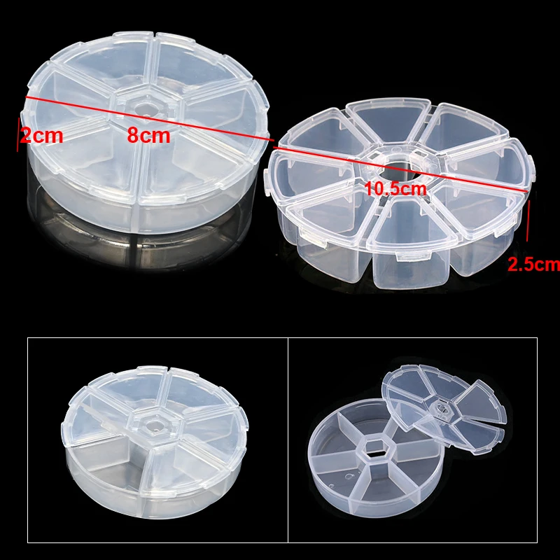 Transparent Plastic Storage Jewelry Box Compartment Container For Beads Earring Box For Jewelry Organizer Rectangle Box Case