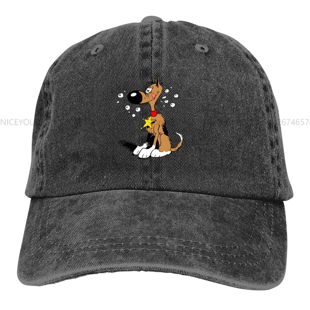 Washed Men's Baseball Cap Rataplan Trucker Snapback Caps Dad Hat Lucky Luke Cartoon Comic Golf Hats