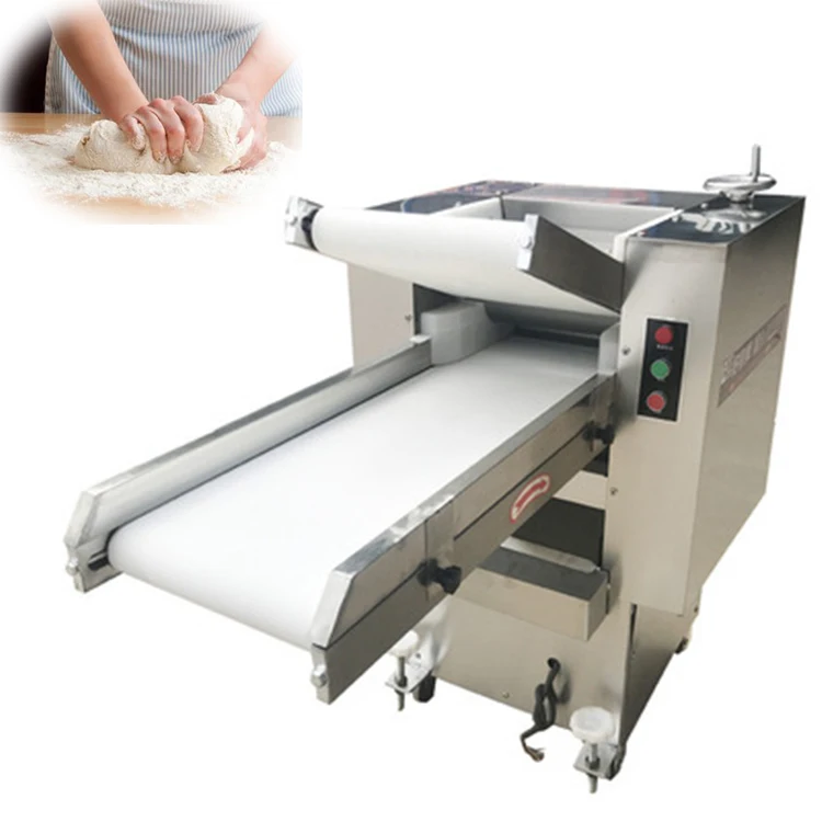 

Electric Kitchen Pita Flattener Equipment Bakery Cheese Pizza Press Roller Pizza Dough Roller Machine