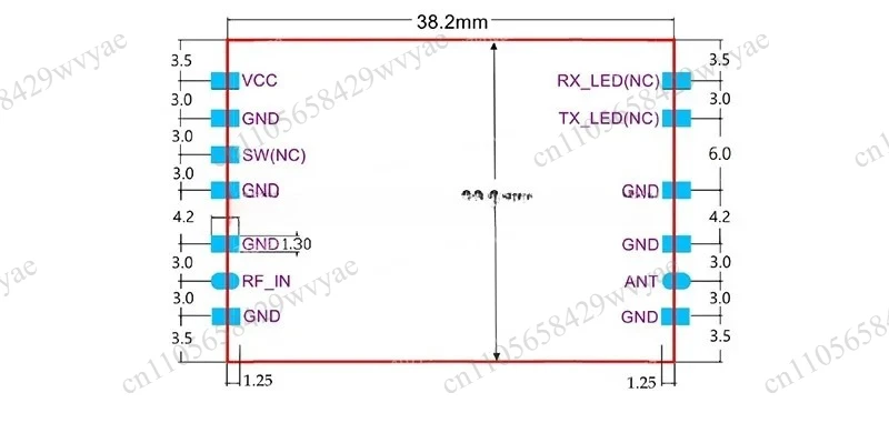 868MHz 915MHz Bidirectional Signal Amplifier, 2W High Gain Signal Booster, 850-930MHz Wide Frequency AB-IOT-868 Module