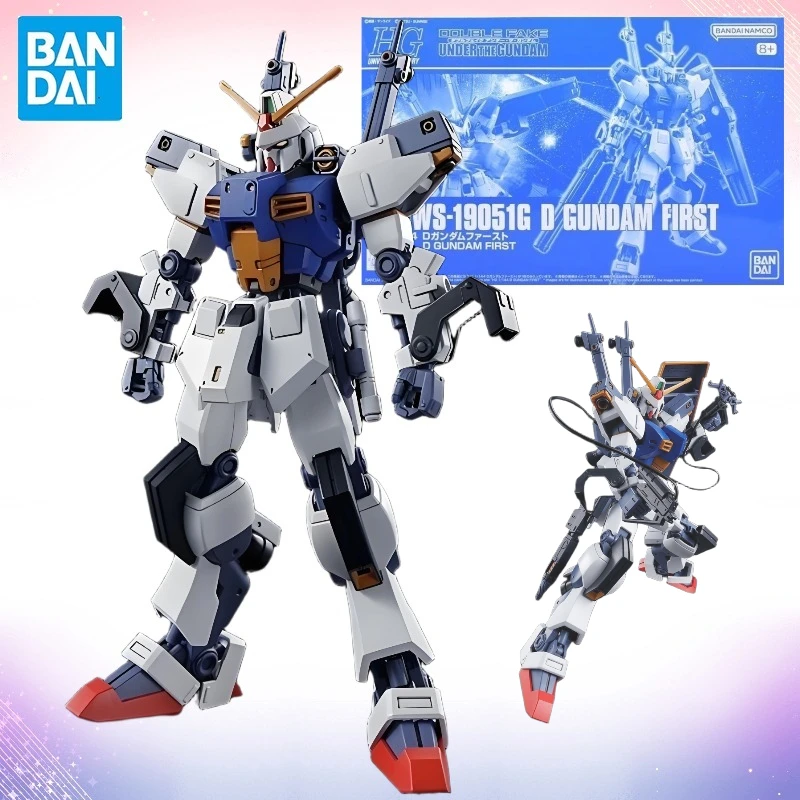 متوفر في المخزون بانداي HG 1/144 الصندوق الأصلي MWS-19051G D GUNDAM FIRST Anime كامل عمل التجمع نموذج لجسم لعبة الهدايا WB