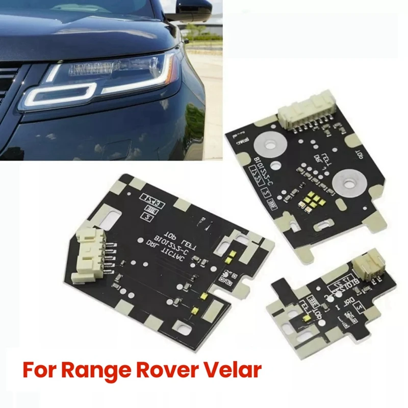 Placas DRL de circulación diurna para coche, Chips de faros LED para Land Rover Range Rover Velar 2018-2021