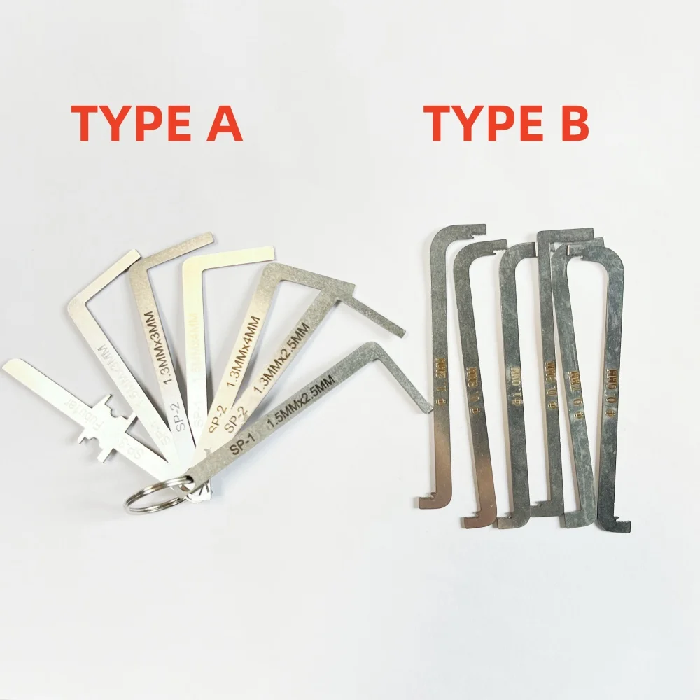 slotenmakergereedschap 6/7 stuks / set vervangend draaigereedschap / dubbele kop spansleutelgereedschap