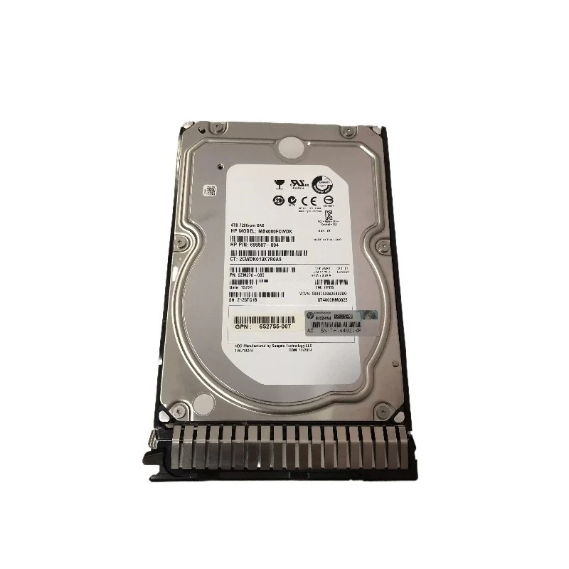 For HP 695510-B21 695842-001 4TB SAS 3.5 7.2K G9 Server Hard Disk SSD