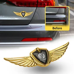 3D Metal Wings Emblem Car Side Mark Window Trunk Sticker Decal Dla Volkswagen Golf 4 MK7 Motion MTM Jetta Tiguan GTI Bora Polo