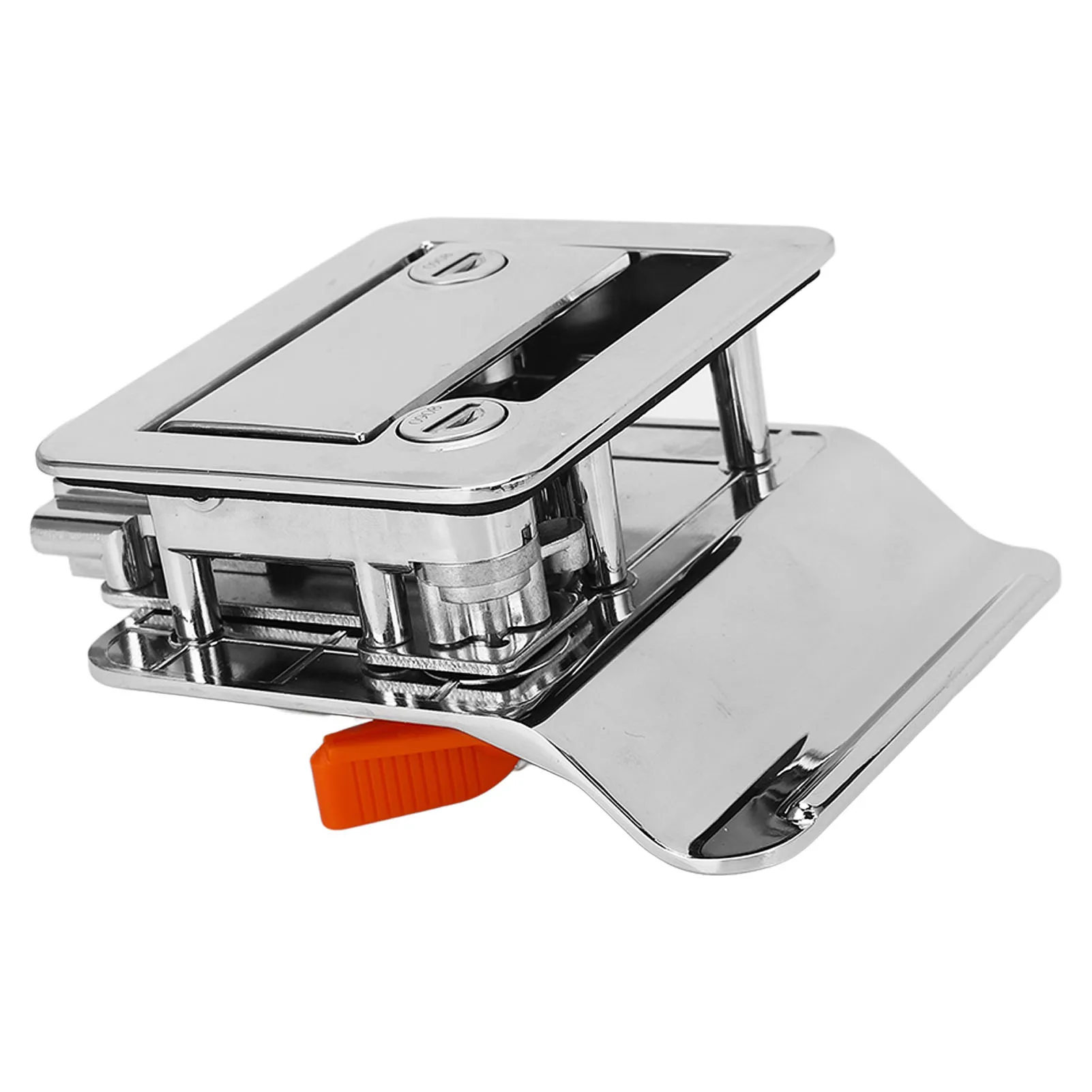 

Металлический дверной замок для автофургона с покрытием (с 4 ключами, усовершенствованная технология блокировки, надежный замок) для дорожного прицепа и грузовика — прочная безопасность на колесах