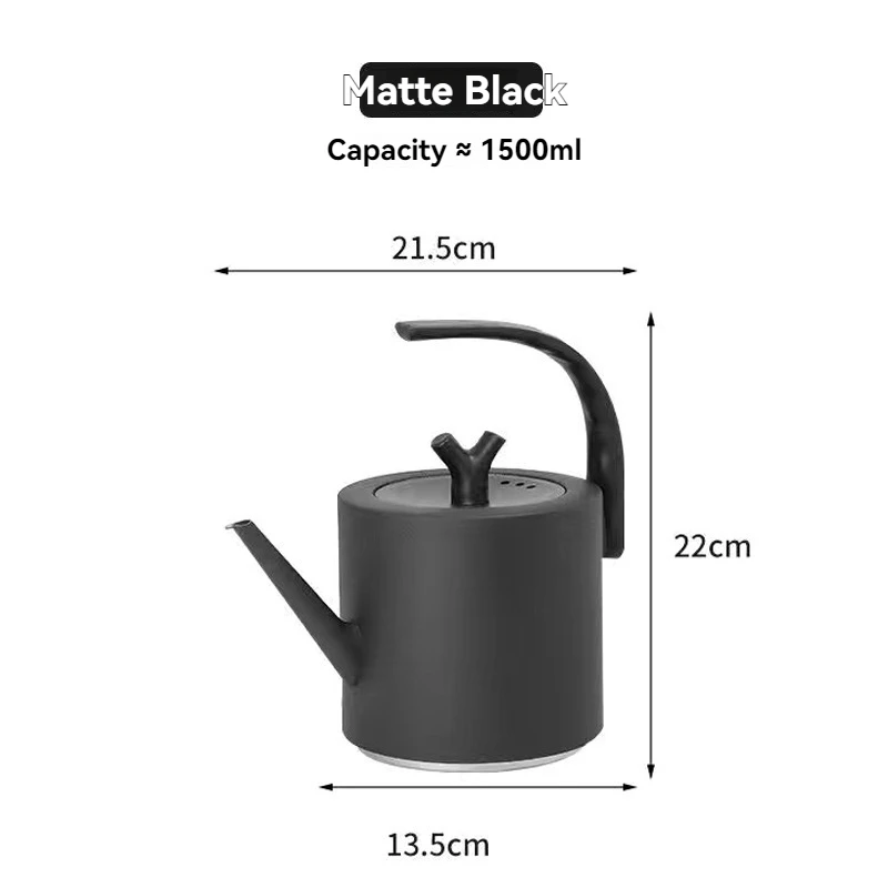 304 إبريق شاي من الفولاذ المقاوم للصدأ طباخ التعريفي مسطح القاع سميكة إبريق الشاي المنزلي غلاية خارجية فندق مطعم إبريق الشاي