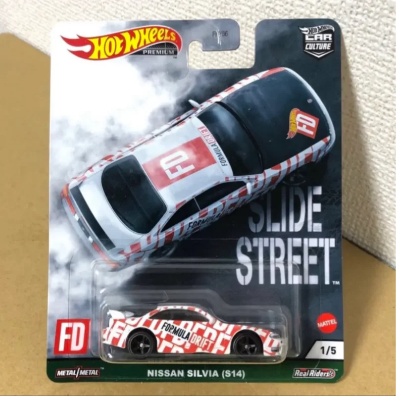 Hot Wheels Premium Car Culture 2021 Slide Street Set 957E Nissan Toyota Subaru Mustang Auto pressofuse in scala 1:64