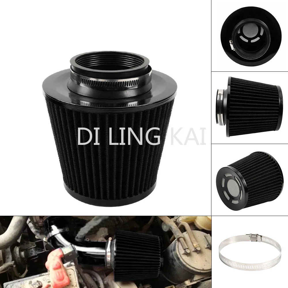 

Car Modified Air Filter Element Large Flow Air Intake Mushroom Head Mushroom Head Air Filter 76mm for Car Accessories
