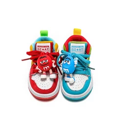 Infantile Neonato Primo Camminatore Bambini Ragazzi Ragazze M Fagioli Cartoon Sneakers Bambino Capretto Adolescente Gioventù Sport Tennis Scarpe Casual