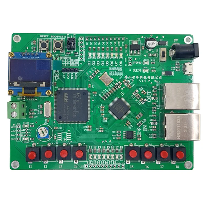 EtherCat Nô Lệ Ga Ban Phát Triển STM32 GD32F407 + LAN9252 /53 Bảng Học Chữ IOADDA Cổng Nối Tiếp