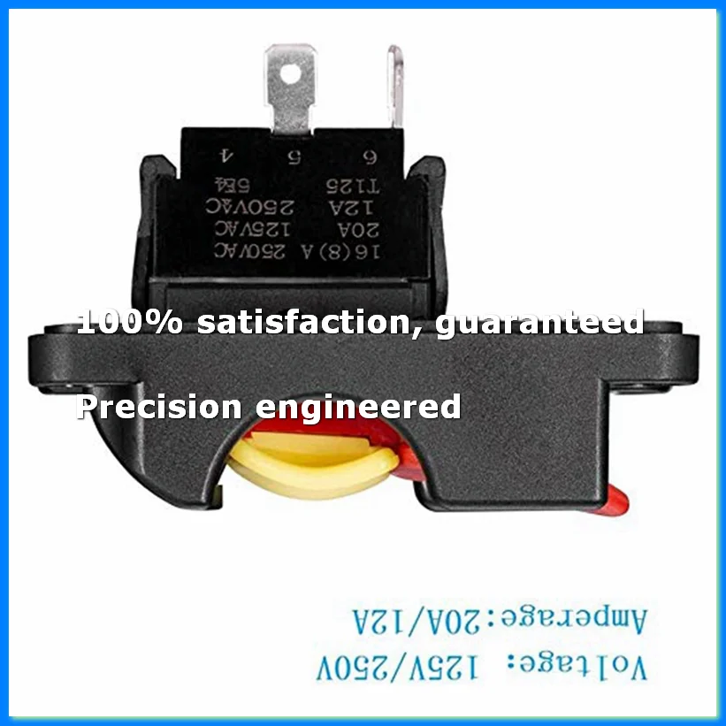 Table Saw Switch, Safety Table Saw Power Switch for 10Inch Table Saw Parts, On/Off Switch, 125V/250V-A28R