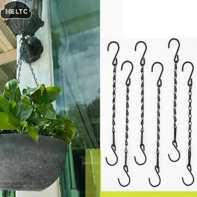 1PCS Iron Black, Silver,Gold Hanging Chains For Flower Pot Basket Bird Feeders Planters Lanterns Ornaments Plant Hangers