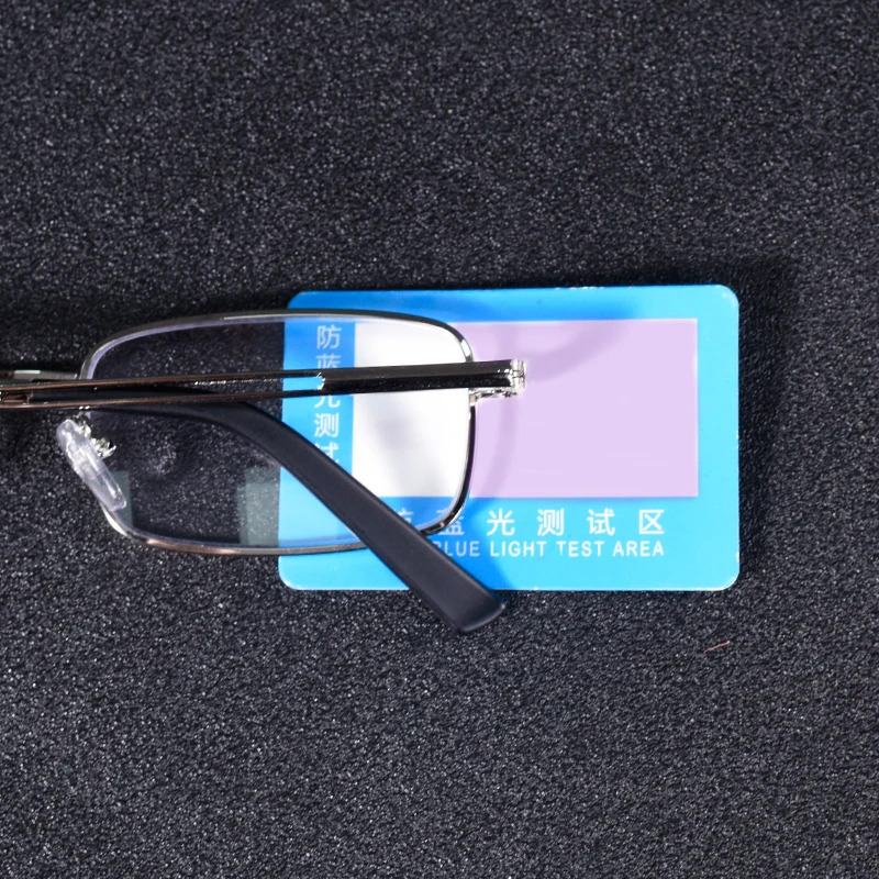Vintage Quadratische Lesebrille Rahmen Metall Männer Mode Klassische Business Brillen Blau Licht Blockieren Klare Linse +75 + 125 + 2 – Detail 1