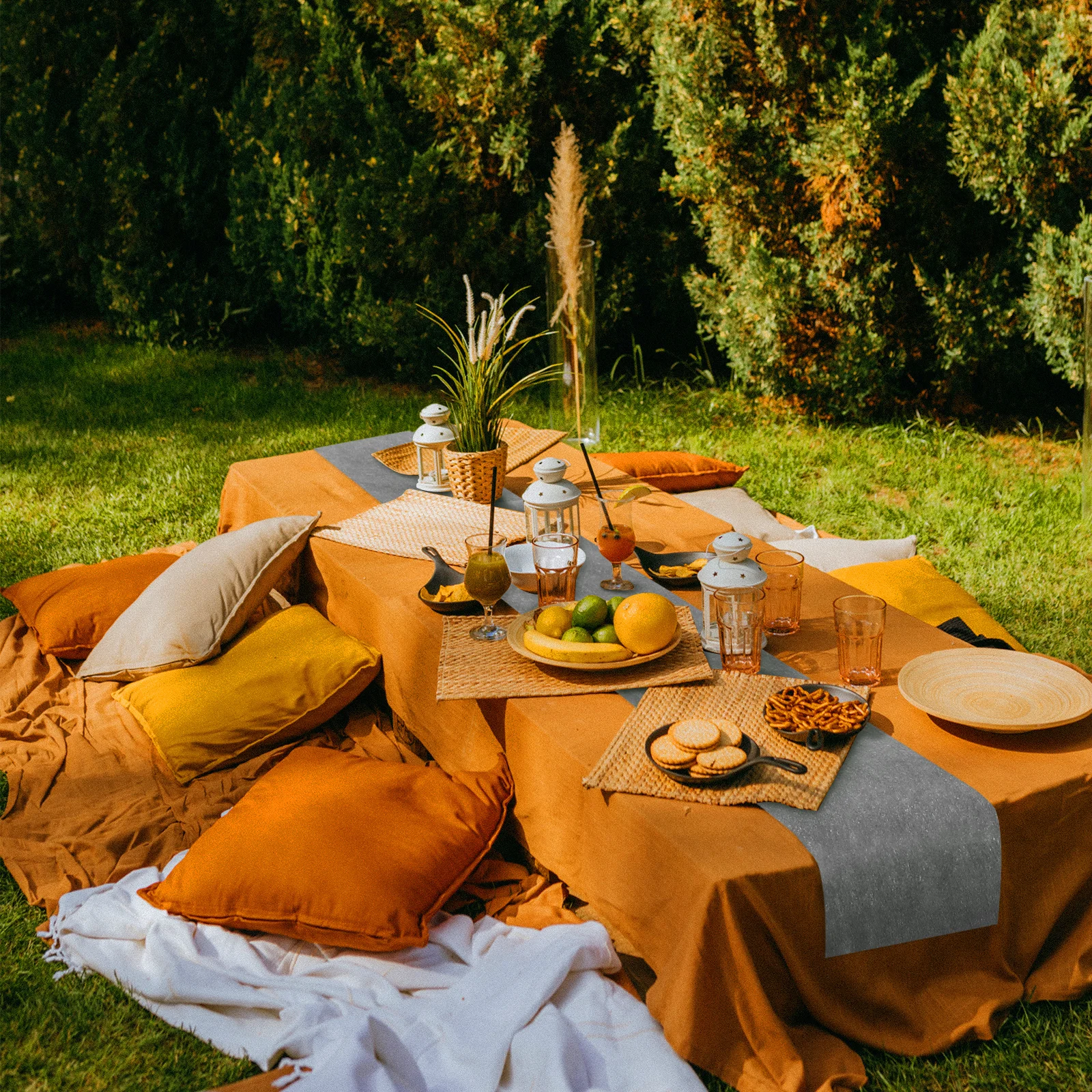 

2 Rolls Table Runner Disposable Nonwoven Fabric Table Cover Decoration for Birthday Wedding Party Dining Room Ambience Booster