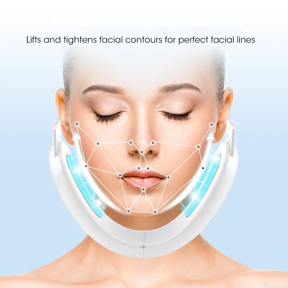 Facial Firming Lifting  Machine Electric V-Line Up Lift Belt Face Massager Skin Rejuvenation Double Chin Removal Beauty Device